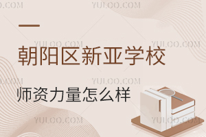 朝陽區新亞學校師資力量怎么樣？升學率高嗎？